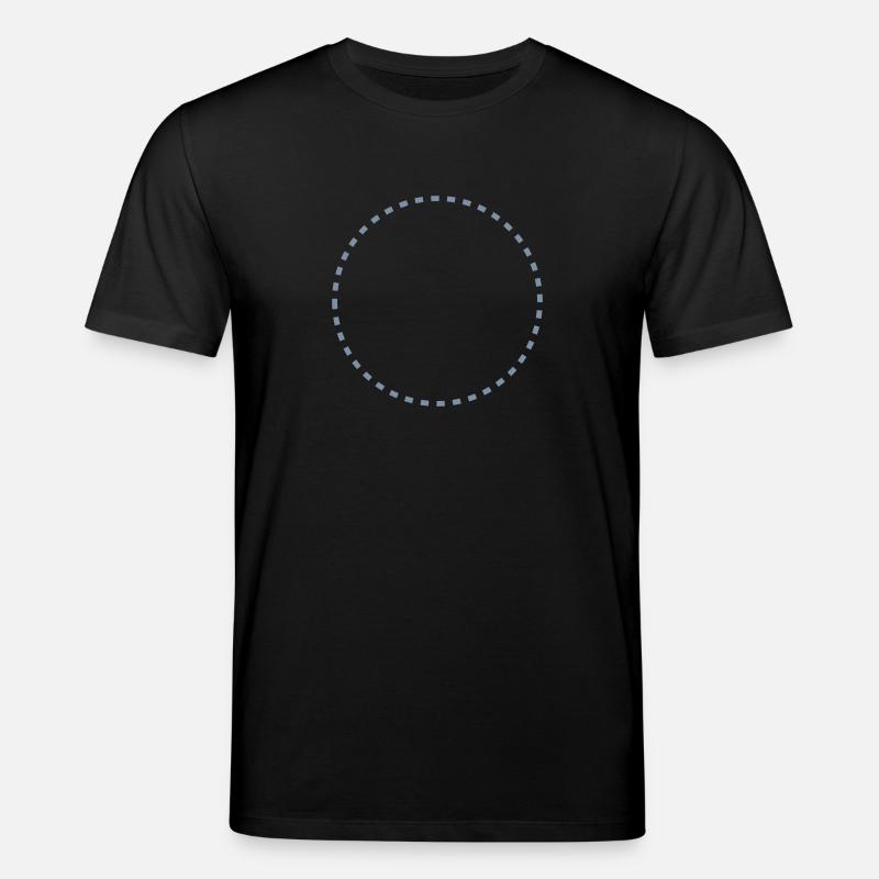 dashed_circle_1c - Stanley/Stella Unisex Bio-T-Shirt CREATOR  - Schwarz