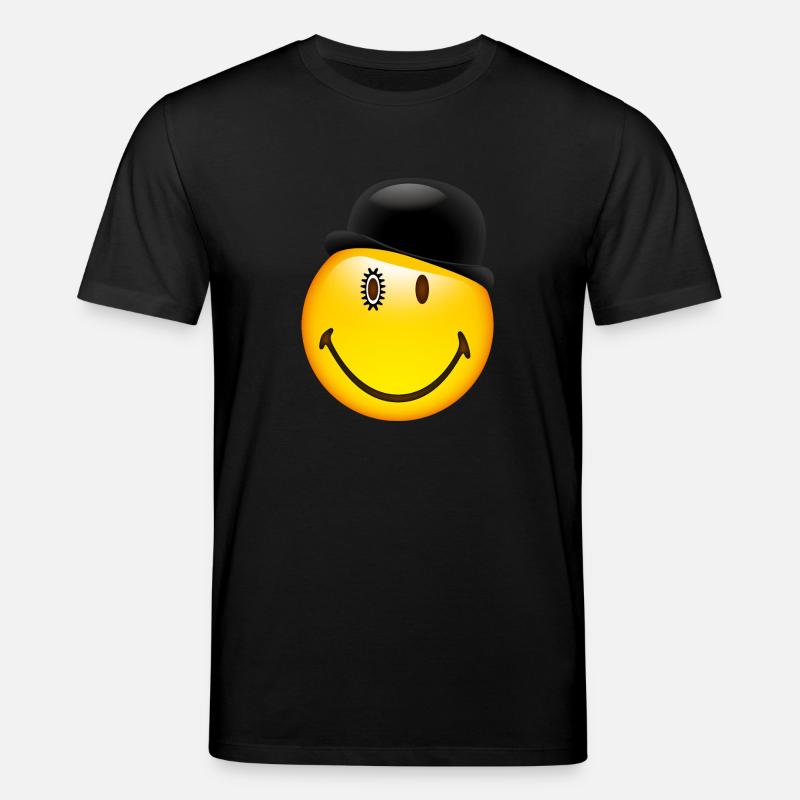Smiley Glossy Bowler Hat - Stanley/Stella Unisex Bio-T-Shirt CREATOR  - Schwarz