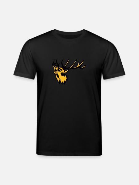 Tierhirschbrunft Hirsch 0 - Stanley/Stella Unisex Bio-T-Shirt CREATOR - Schwarz