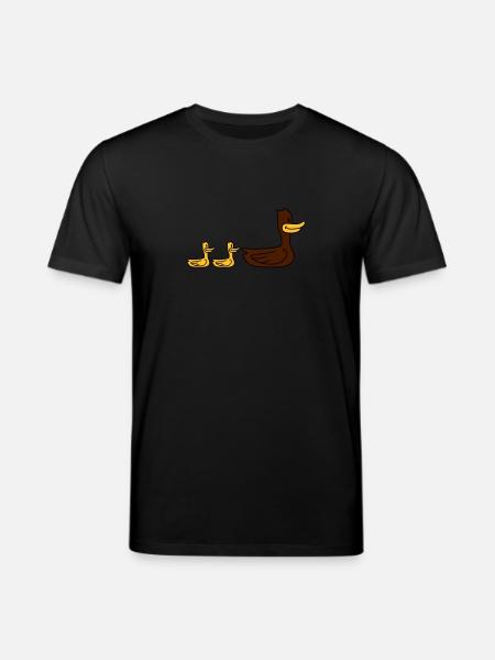Duck Family - Stanley/Stella CREATOR Unisex Organic T-Shirt - black