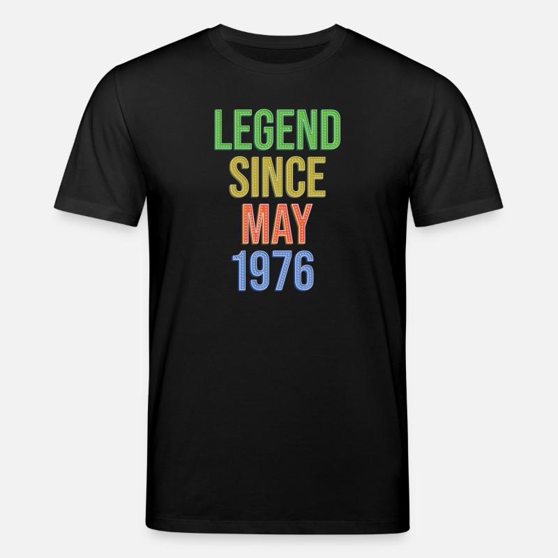 Legende seit Mai1976 - Stanley/Stella Unisex Bio-T-Shirt CREATOR  - Schwarz