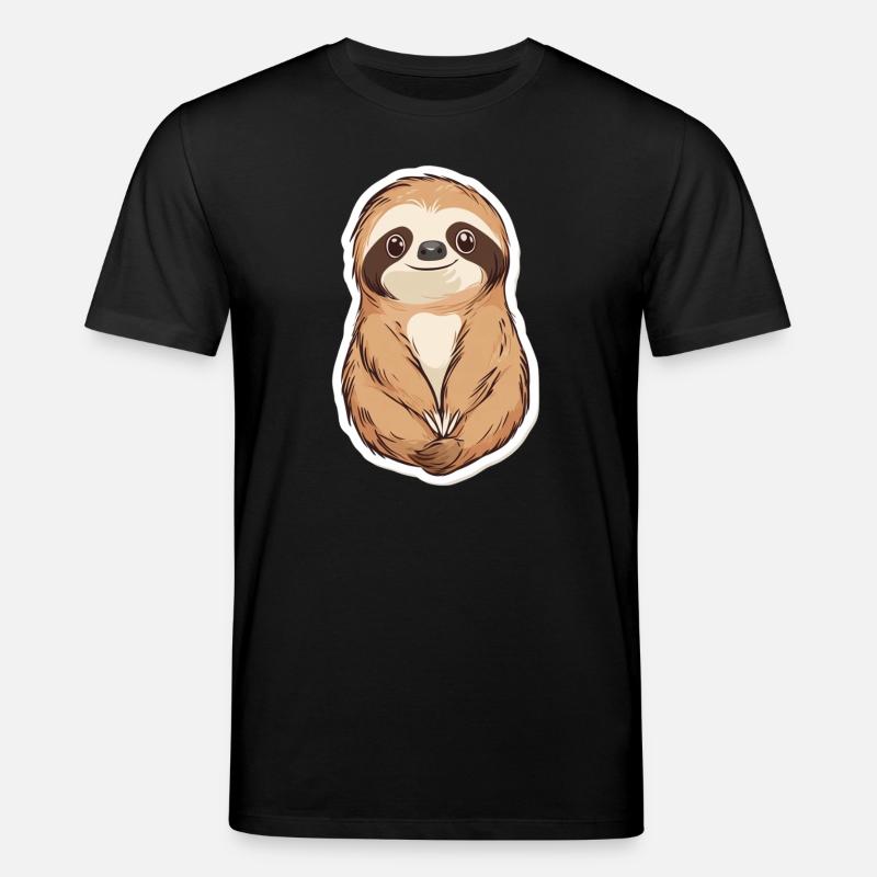 Faultier - Stanley/Stella Unisex Bio-T-Shirt CREATOR  - Schwarz