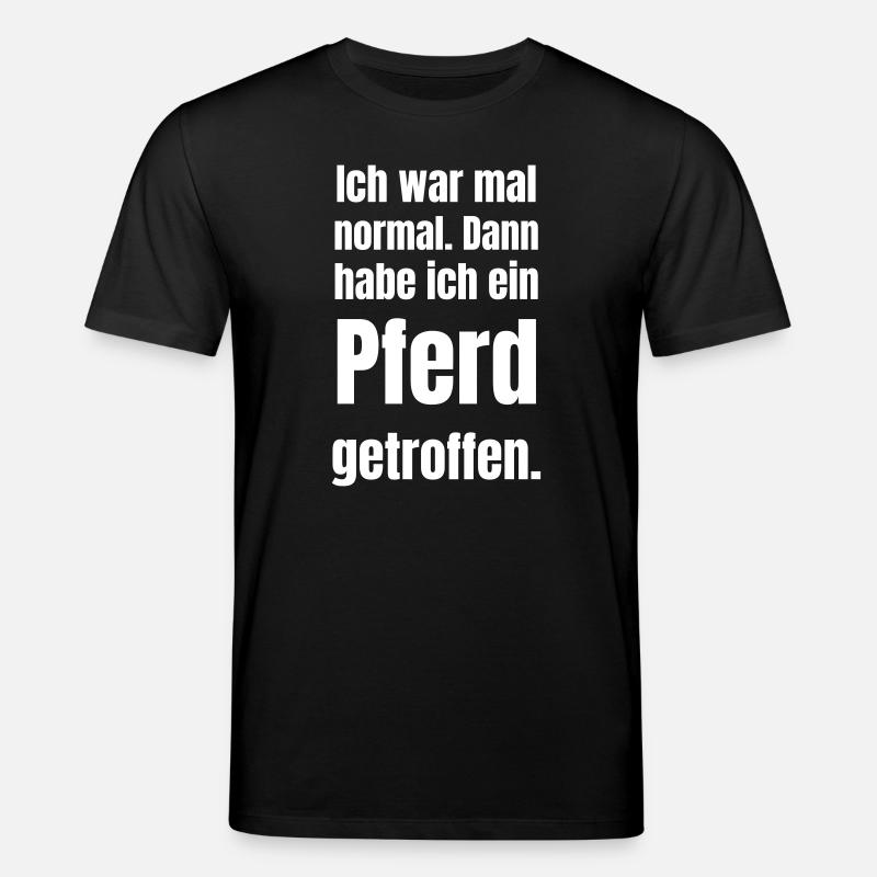 Normalität durch Pferd getroffen - Stanley/Stella Unisex Bio-T-Shirt CREATOR  - Schwarz