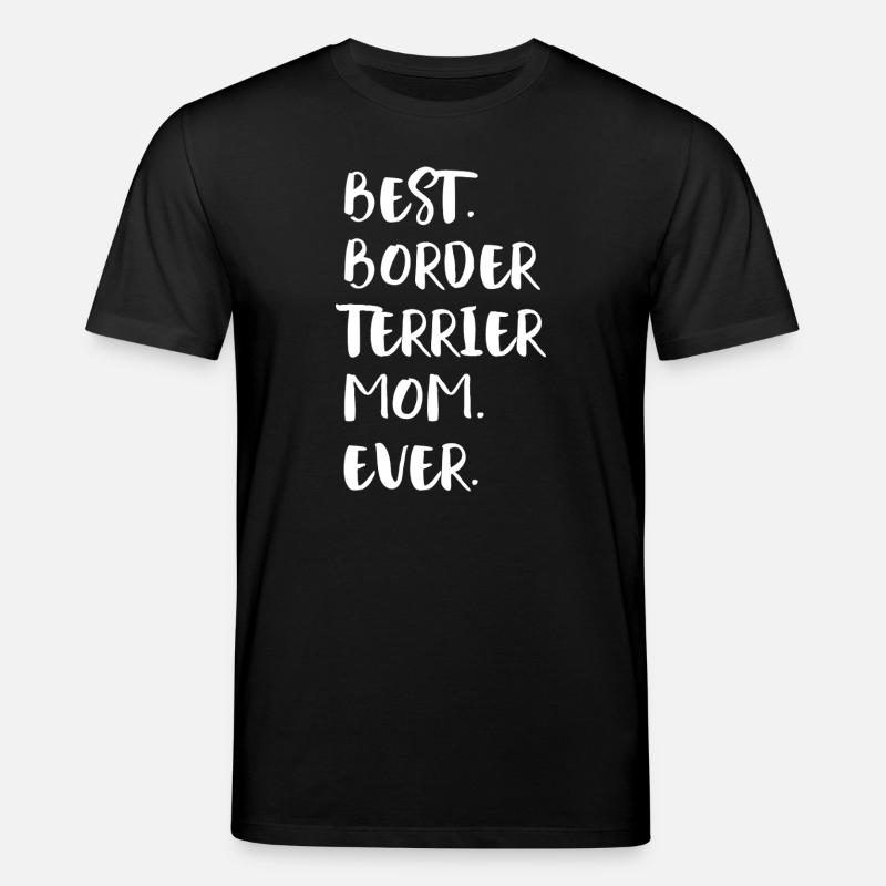 Border Terrier - Stanley/Stella Unisex Bio-T-Shirt CREATOR  - Schwarz