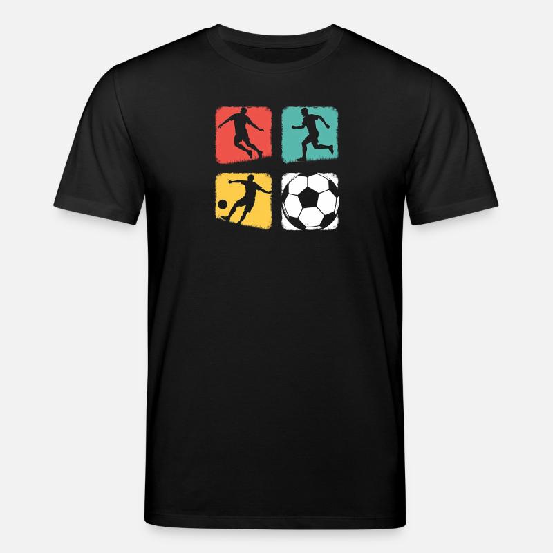 Fussball Design - Junge & Mädchen - Stanley/Stella Unisex Bio-T-Shirt CREATOR  - Schwarz