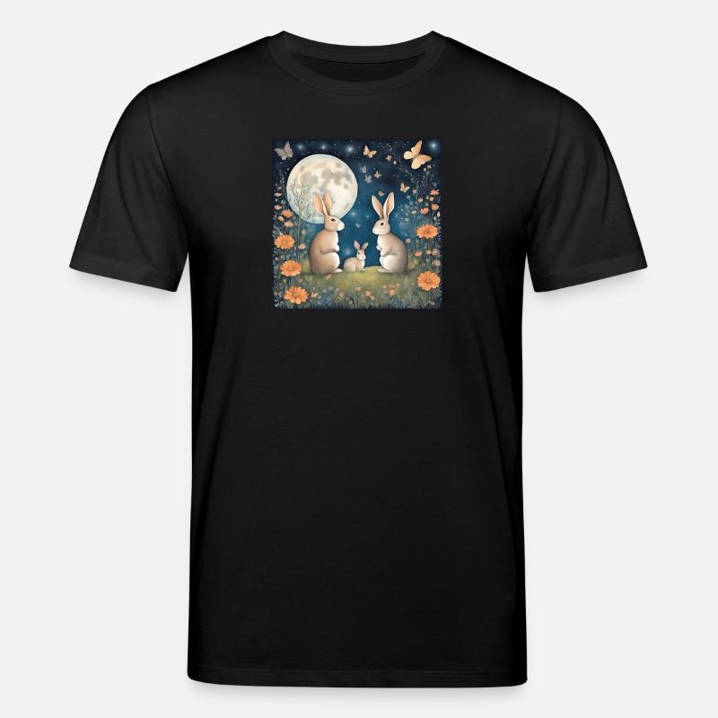 Rabbit - Stanley/Stella Unisex Bio-T-Shirt CREATOR  - Schwarz