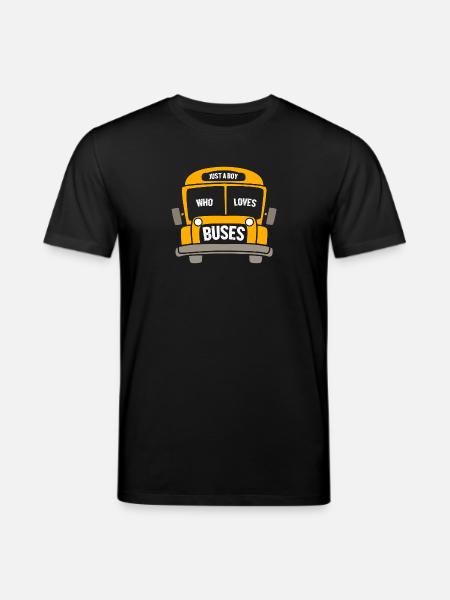 School Bus Driver School Bus - Stanley/Stella CREATOR Unisex Organic T-Shirt - black