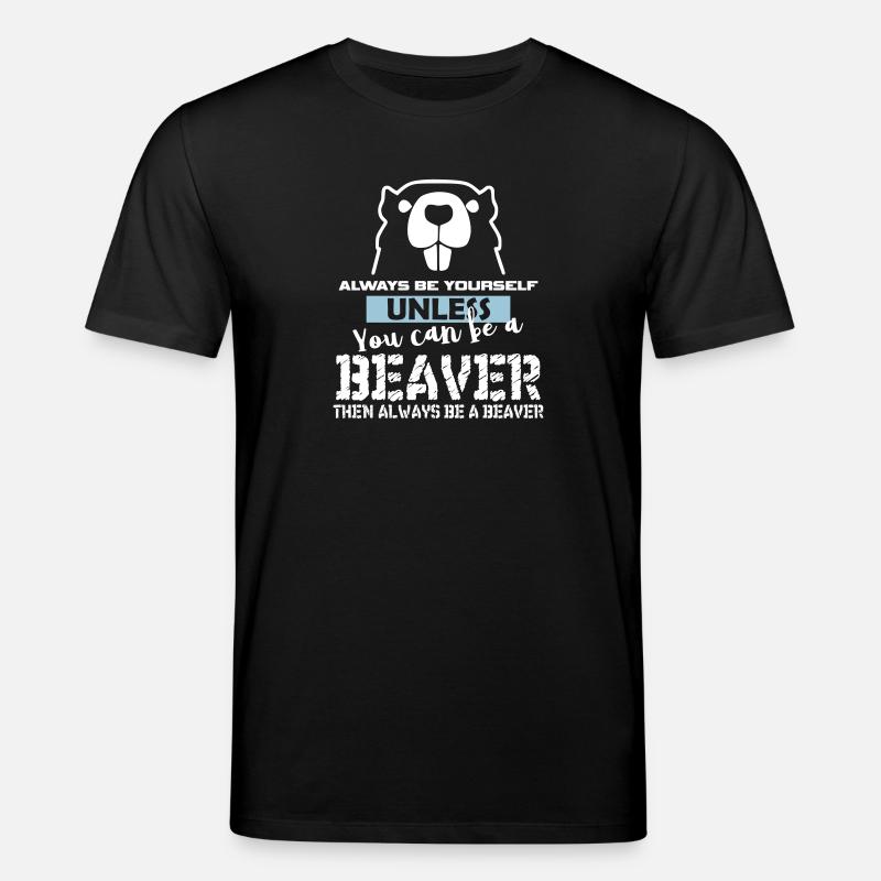 Beaver Gift - Stanley/Stella CREATOR Unisex Organic T-Shirt - black