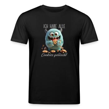 Cookies löschen - Stanley/Stella Unisex Bio-T-Shirt CREATOR  - Schwarz - Vorne - Alina (178cm) & Michal (187cm)