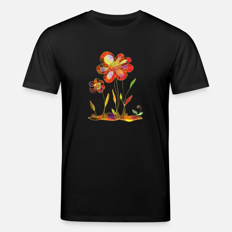 Fleur - T-shirt bio CREATOR Stanley/Stella Unisexe - noir