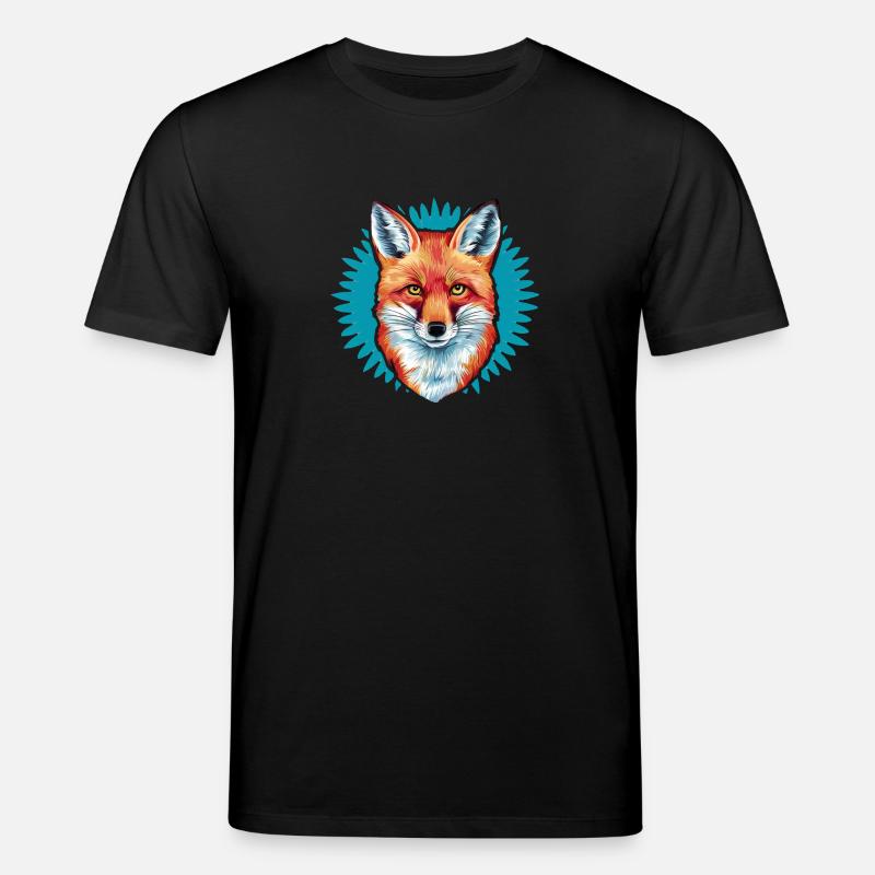 Fuchs - Illustration - Stanley/Stella Unisex Bio-T-Shirt CREATOR  - Schwarz