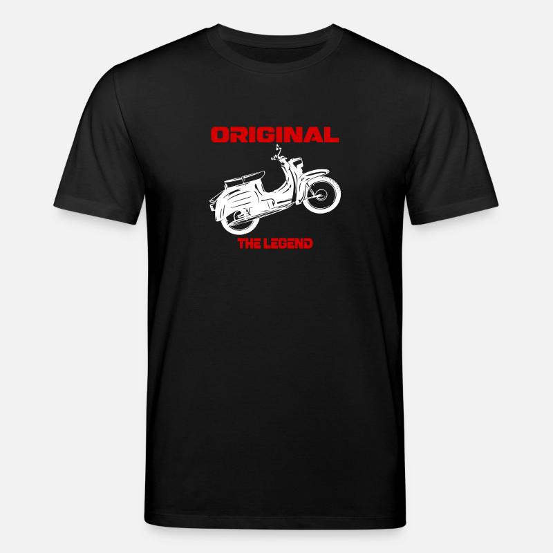 Simson Moped Schwalbe GDR - Stanley/Stella CREATOR Unisex Organic T-Shirt - black