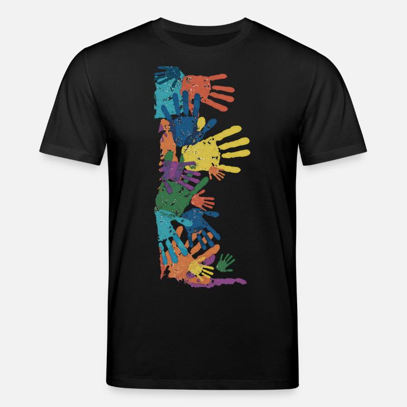 MAINS DE TOUCH - T-shirt bio CREATOR Stanley/Stella Unisexe - noir