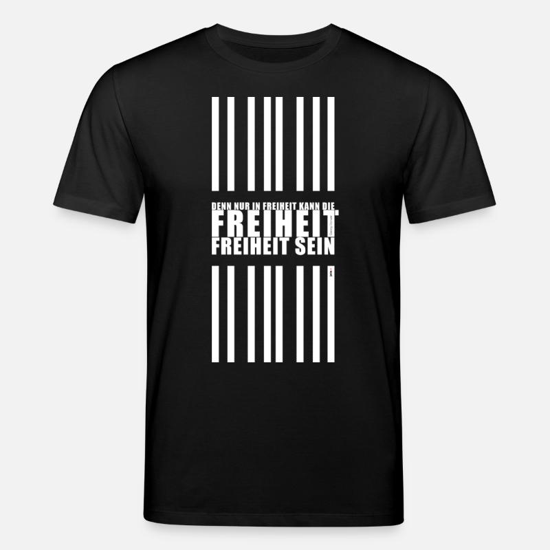 52_Freiheit_2_ - Stanley/Stella Unisex Bio-T-Shirt CREATOR  - Schwarz