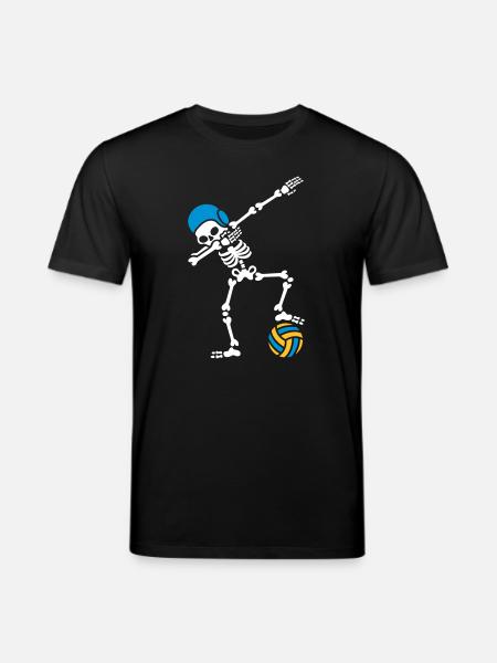 DAB DABBING skeleton Water polo Halloween - Stanley/Stella CREATOR Unisex Organic T-Shirt - black