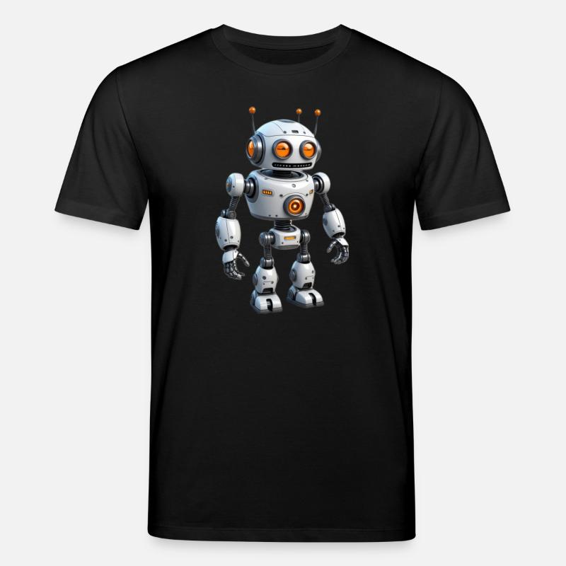 Robot de dessin animé - T-shirt bio CREATOR Stanley/Stella Unisexe - noir