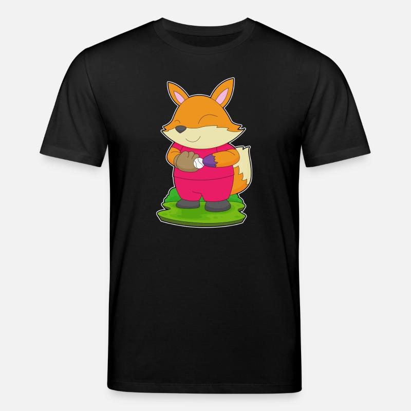 Fuchs Baseball Baseballhandschuh - Stanley/Stella Unisex Bio-T-Shirt CREATOR  - Schwarz