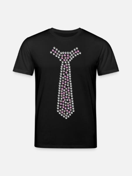 Tie made of cat's paws - Stanley/Stella CREATOR Unisex Organic T-Shirt - black