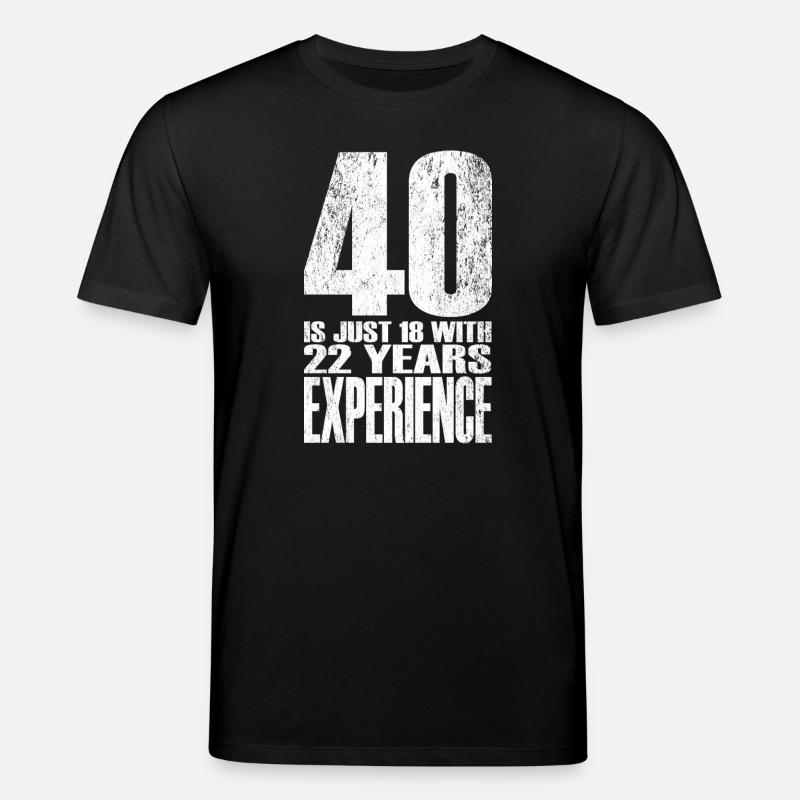 Quarante ans d’expérience - T-shirt bio CREATOR Stanley/Stella Unisexe - noir