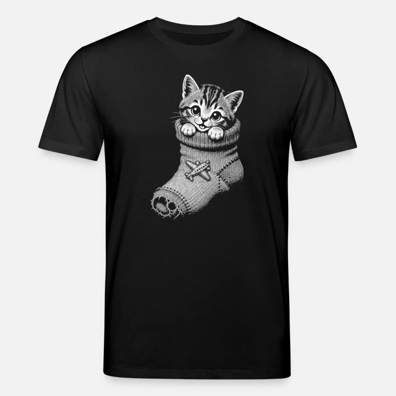 Kätzchen - Stanley/Stella Unisex Bio-T-Shirt CREATOR  - Schwarz