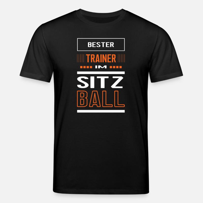 Bester Sitzball Trainer Sitzballtrainer Training - Stanley/Stella Unisex Bio-T-Shirt CREATOR - Schwarz