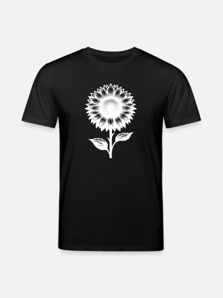 Garden Plant Blooming Sunflower - Stanley/Stella CREATOR Unisex Organic T-Shirt - black