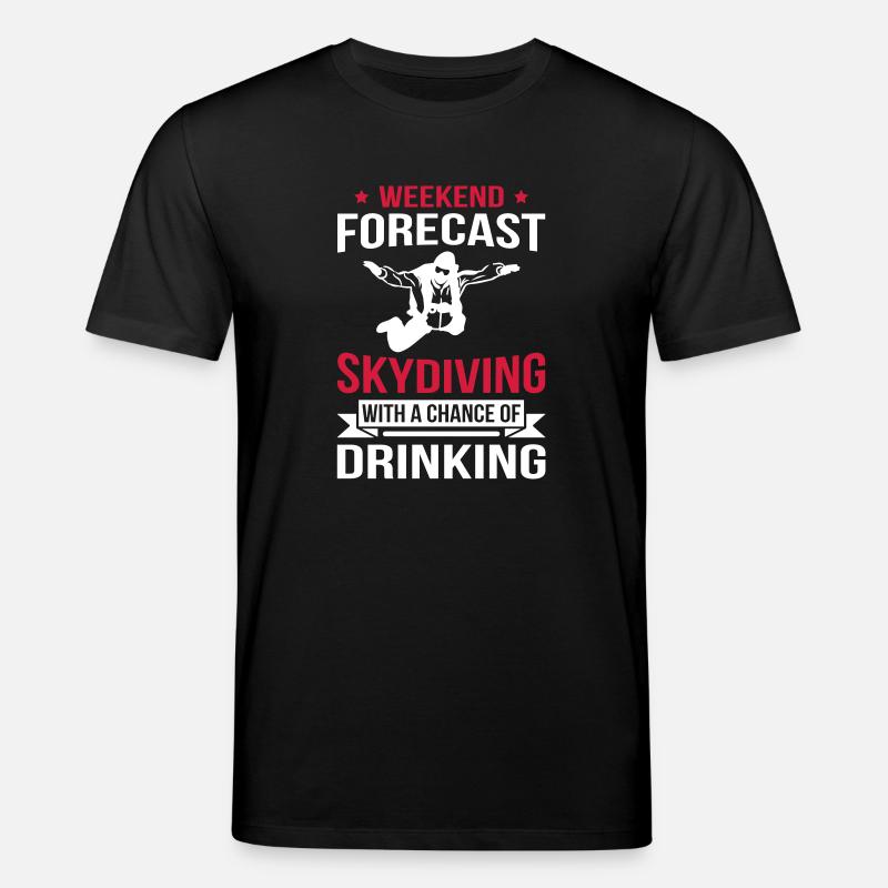 Weekend Forecast Skydiving - Stanley/Stella CREATOR Unisex Organic T-Shirt - black