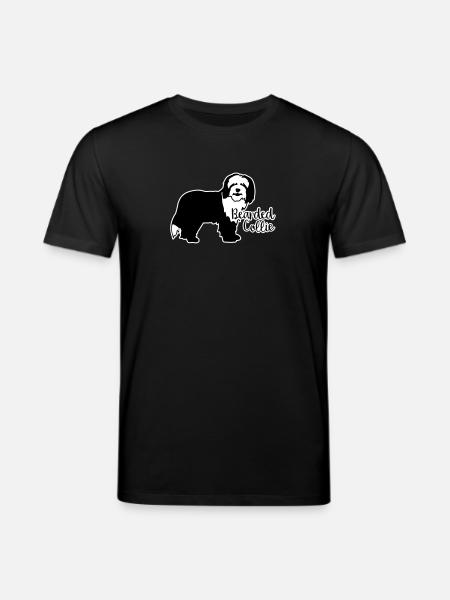 Bearded Collie - Stanley/Stella CREATOR Unisex Organic T-Shirt - black
