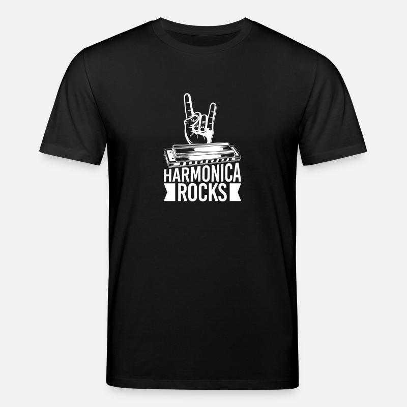 Harmonica Musican Rocks Harmonica - T-shirt bio CREATOR Stanley/Stella Unisexe - noir