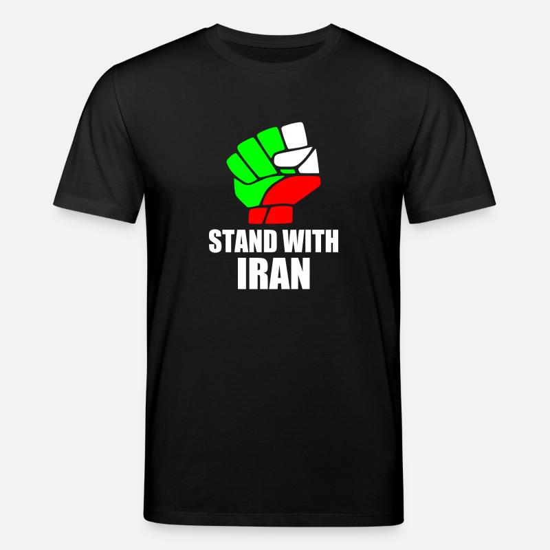 Stand with iran - Stanley/Stella Unisex Bio-T-Shirt CREATOR  - Schwarz