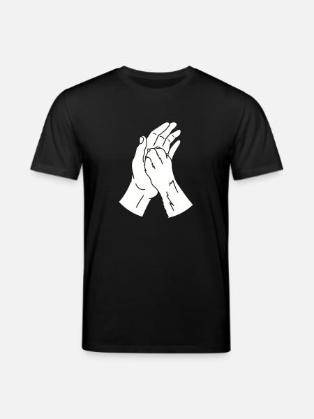 tierpfote hand - Stanley/Stella Unisex Bio-T-Shirt CREATOR - Schwarz