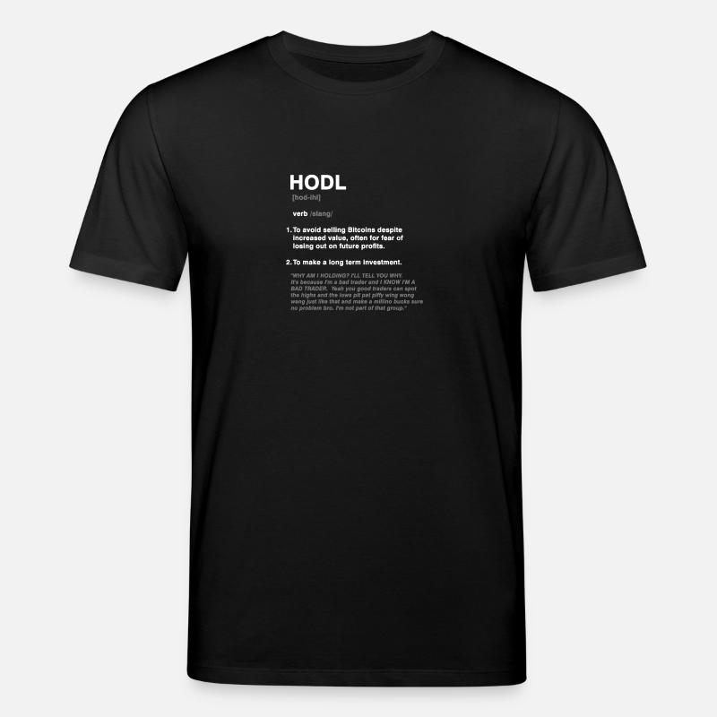 HODL Bitcoin - Stanley/Stella Unisex Bio-T-Shirt CREATOR  - Schwarz