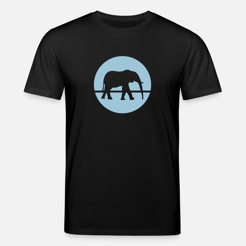 Elefant - Stanley/Stella Unisex Bio-T-Shirt CREATOR  - Schwarz