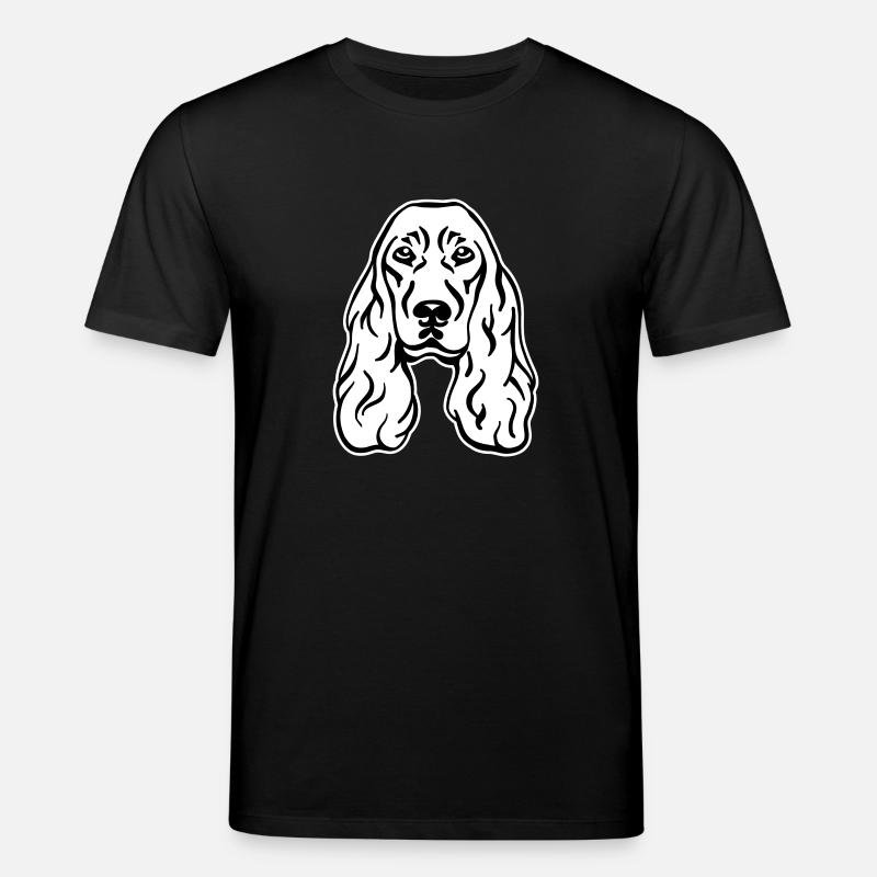 Cocker Spaniel - Stanley/Stella CREATOR Unisex Organic T-Shirt - black