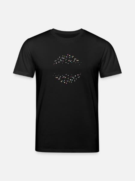 bunte_punkte - Stanley/Stella CREATOR Unisex Organic T-Shirt - black