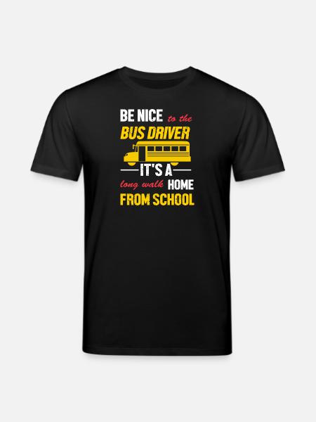 Schulbusfahrer Schulbus - Stanley/Stella Unisex Bio-T-Shirt CREATOR  - Schwarz