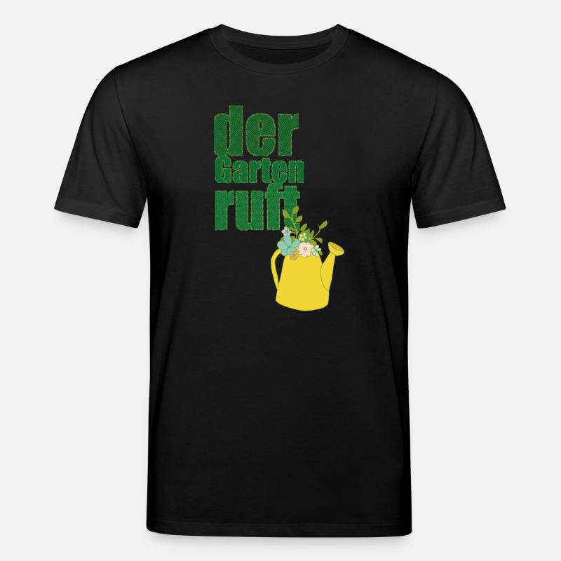der garten ruft - Stanley/Stella Unisex Bio-T-Shirt CREATOR  - Schwarz