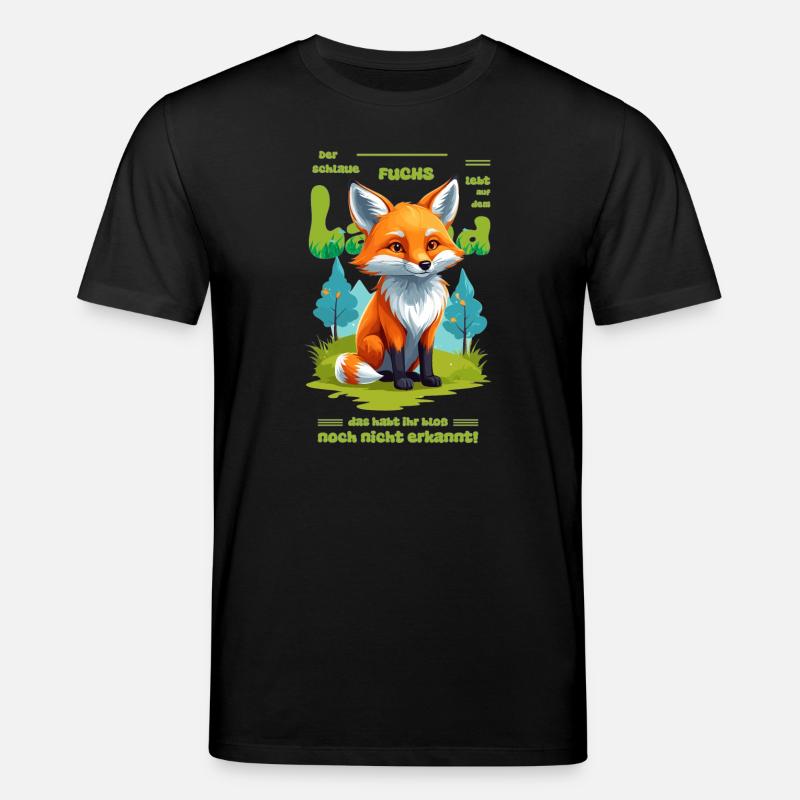 Der schlaue Fuchs vom Land - Stanley/Stella Unisex Bio-T-Shirt CREATOR  - Schwarz