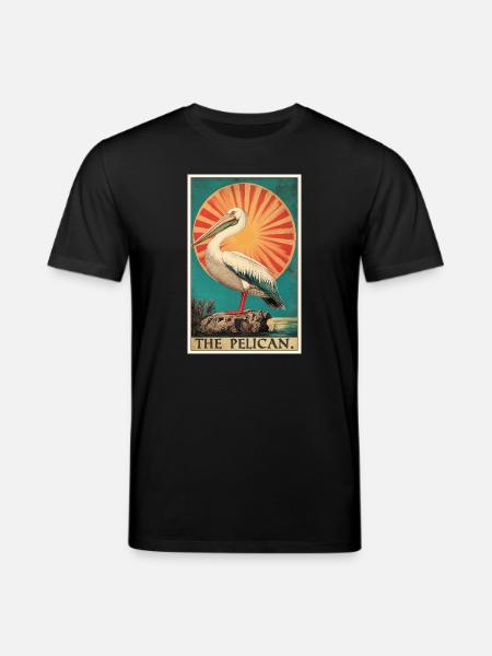 Pelicans Pelican - Stanley/Stella CREATOR Unisex Organic T-Shirt - black