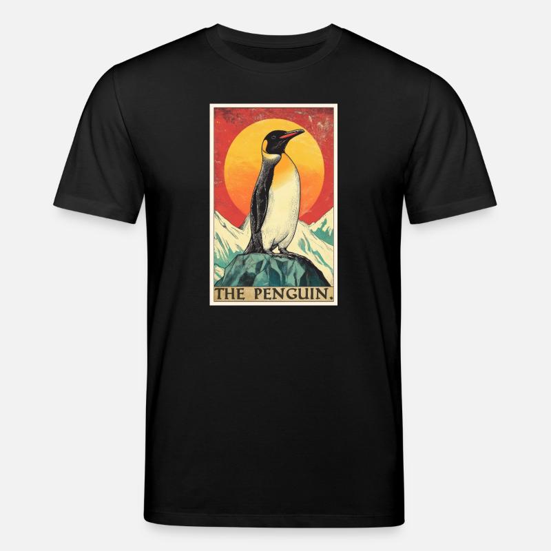 Penguins Penguin - Stanley/Stella CREATOR Unisex Organic T-Shirt - black