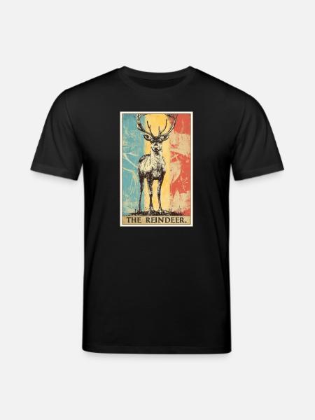 Reindeer Reindeer - Stanley/Stella CREATOR Unisex Organic T-Shirt - black