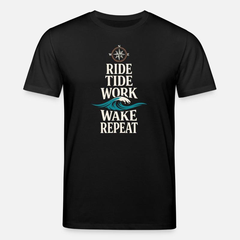 Seemannschaftsgeschenk Für Deckhand Ocean Work - Stanley/Stella Unisex Bio-T-Shirt CREATOR  - Schwarz