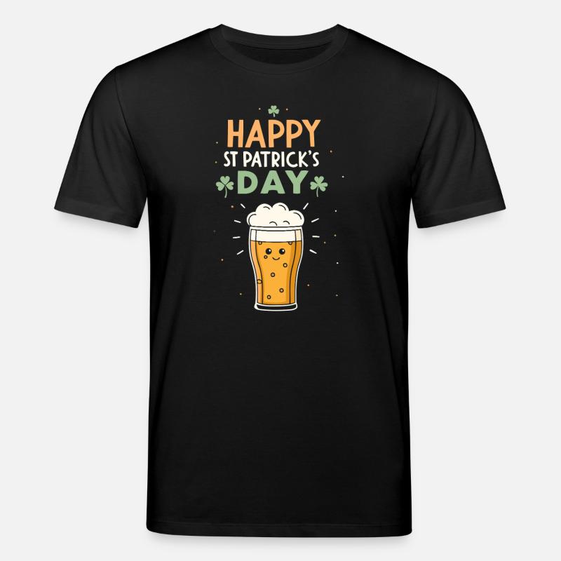 Frohes St. Patrick's Pint - Stanley/Stella Unisex Bio-T-Shirt CREATOR  - Schwarz