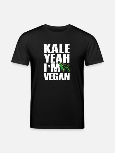Kale Yeah I am Vegan - Stanley/Stella CREATOR Unisex Organic T-Shirt - black