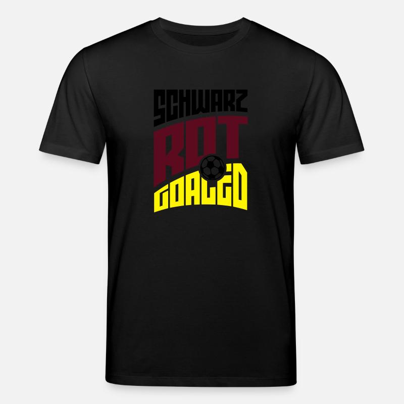 Schwarz Rot Goaled - Stanley/Stella Unisex Bio-T-Shirt CREATOR  - Schwarz