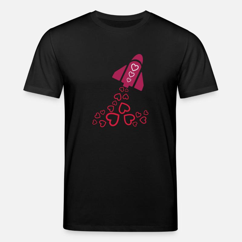 peace rocket pink - Stanley/Stella Unisex Bio-T-Shirt CREATOR  - Schwarz