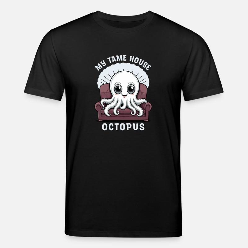 Cute Octopus - Stanley/Stella CREATOR Unisex Organic T-Shirt - black