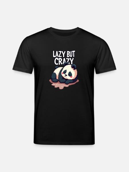Lazy But Crazy - Stanley/Stella CREATOR Unisex Organic T-Shirt - black