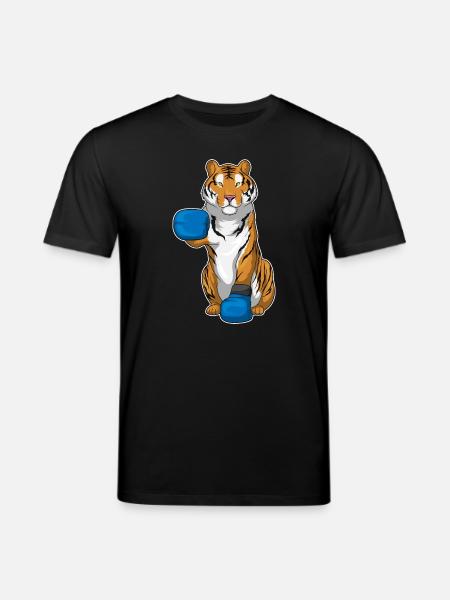 Tiger Boxer Boxing Gloves Boxing - Stanley/Stella CREATOR Unisex Organic T-Shirt - black