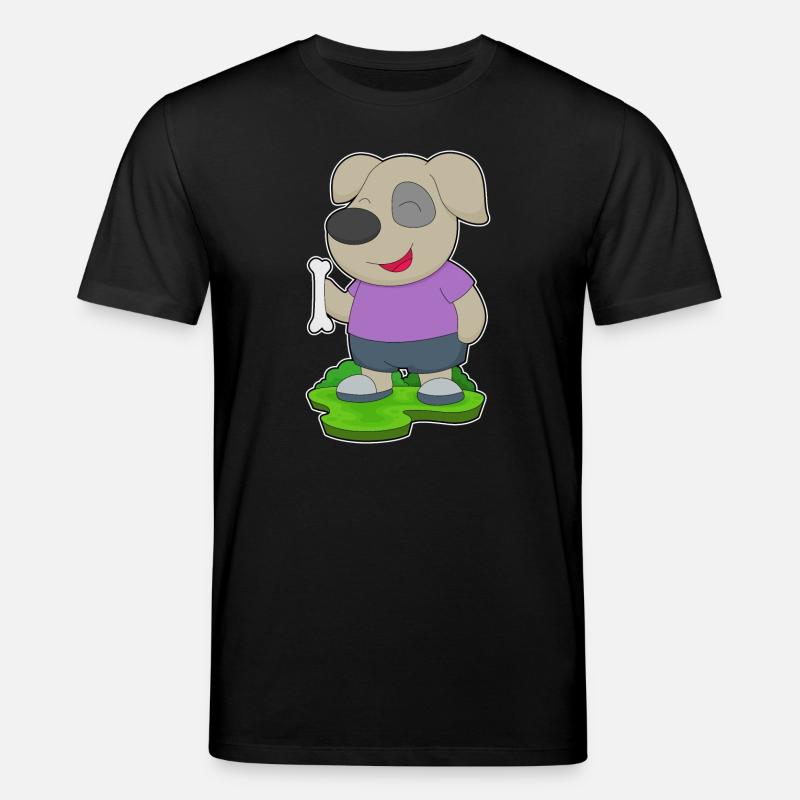 Hund Knochen - Stanley/Stella Unisex Bio-T-Shirt CREATOR  - Schwarz